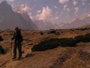 Day 5 : Dingboche to Dugla.\r\nAshe in the high plains over Dingboche.